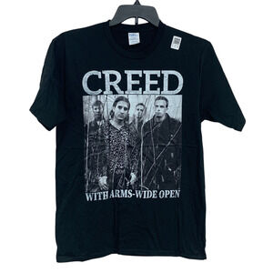 New Creed With Arms Wide Open Mens Medium Short Sleeve Crew Neck Tee Shirt